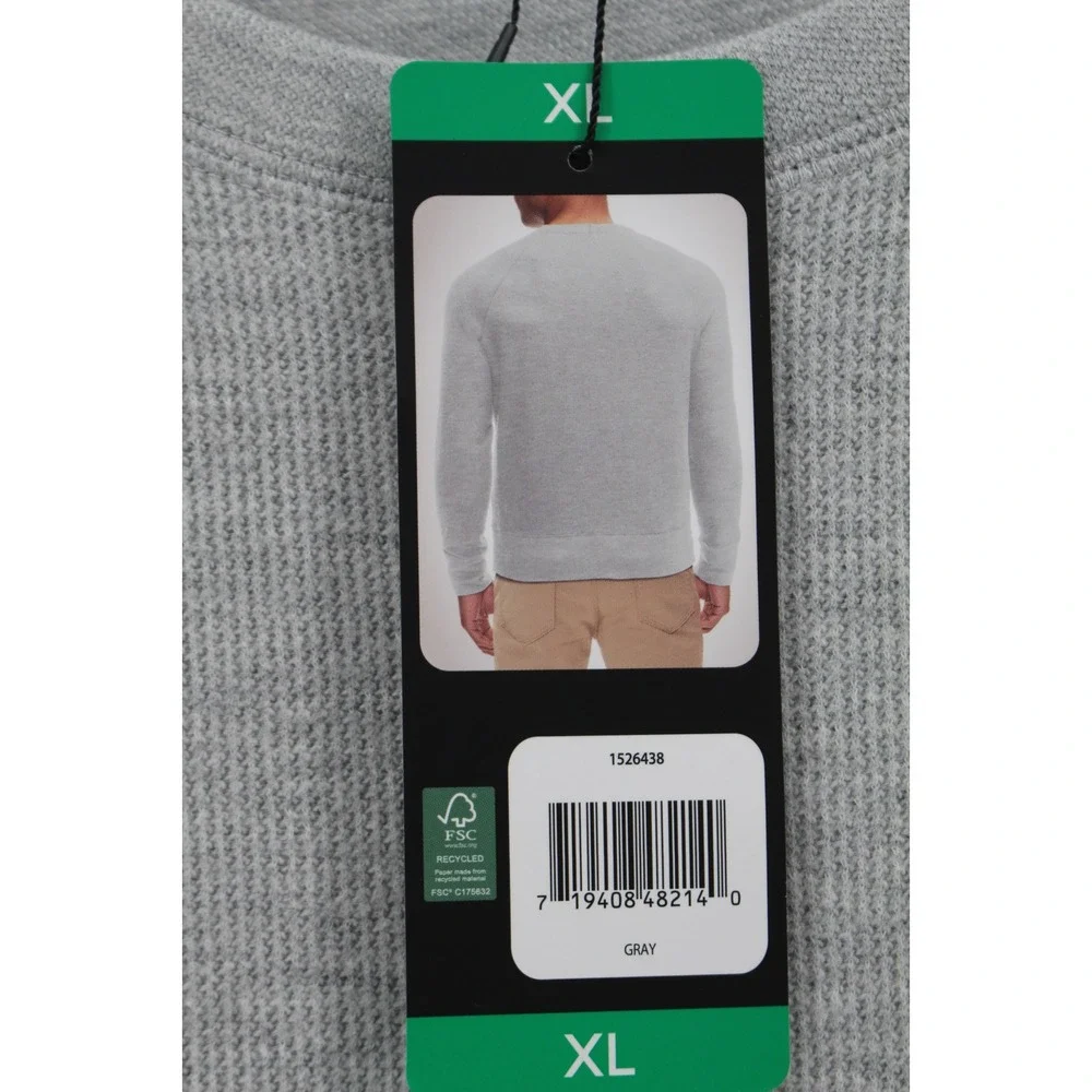 Banana Republic Mens Gray Crewneck Long Sleeve Sweater Size XL‎